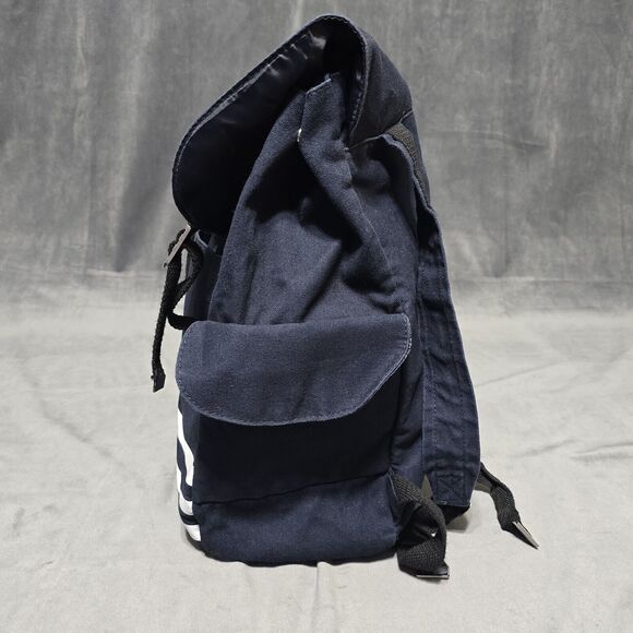 Jean Paul Gaultier Canvas Navy White Medium Backpack With Adjustable Strap - Picture 4 of 16